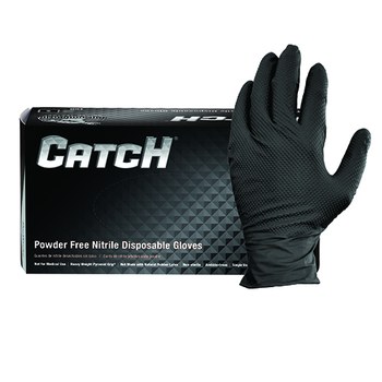Proworks® Pyramid Grip® Black Powder-Free Nitrile Gloves</br>9 mil - Gloves